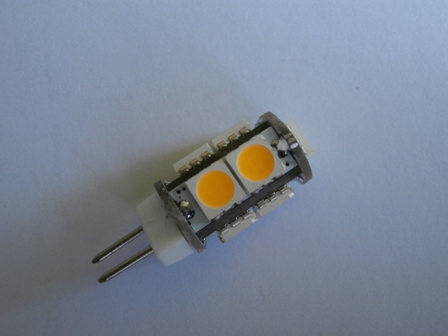 LED žárovka G4 SMD 5050 9 1,5W 12V teplá bílá