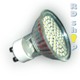 LED žárovka GU10 SMD 60 3528 230V 3W studená bílá