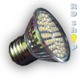 LED žárovka E27 SMD 60 3528 30V 3W teplá bílá