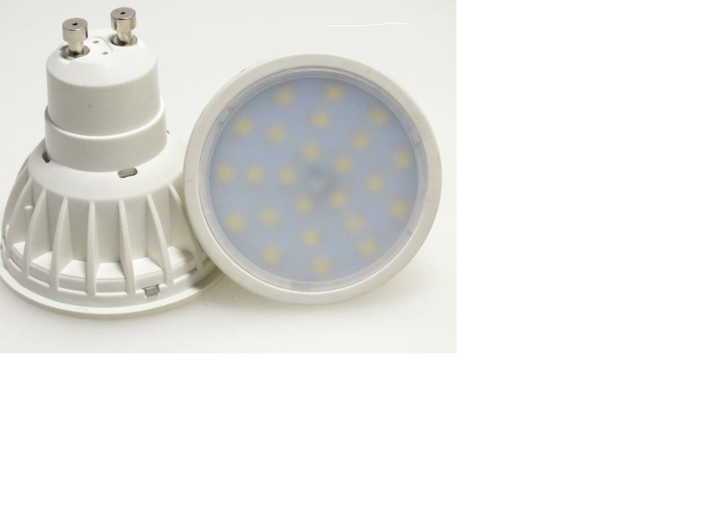 LED žárovka GU10 SMD 60 3528 230V 5W studená bílá