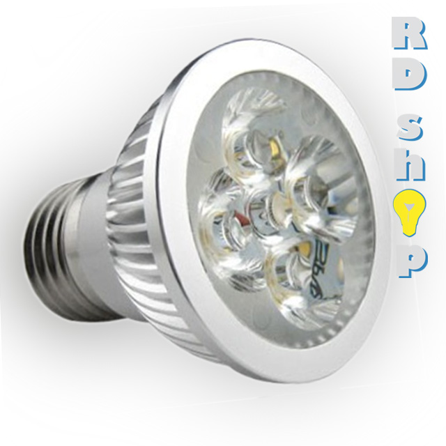 LED žárovka E27 SMD 230V 4W studená bílá power